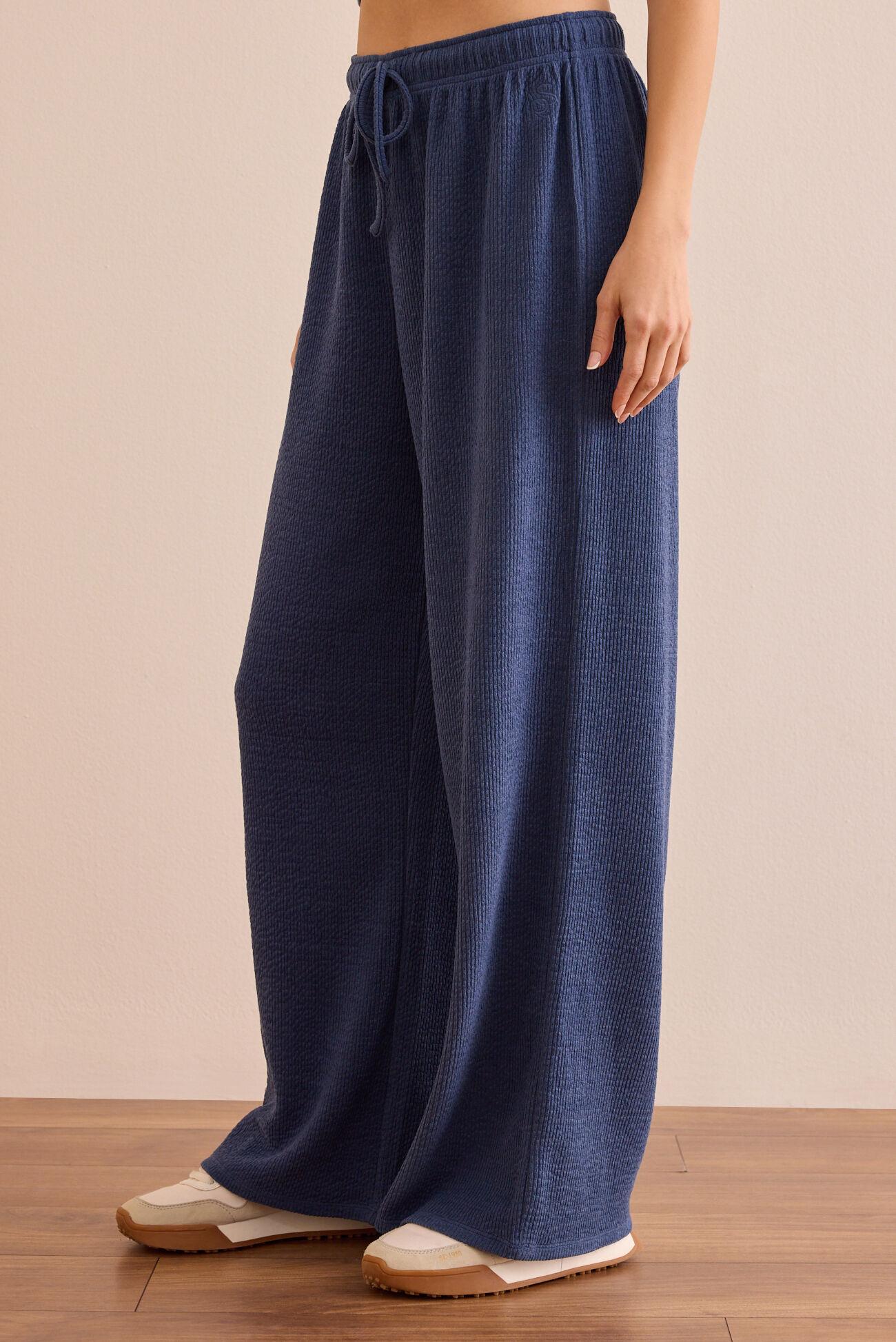Balanced Ease Ribbed Wide Leg Pants Product Image