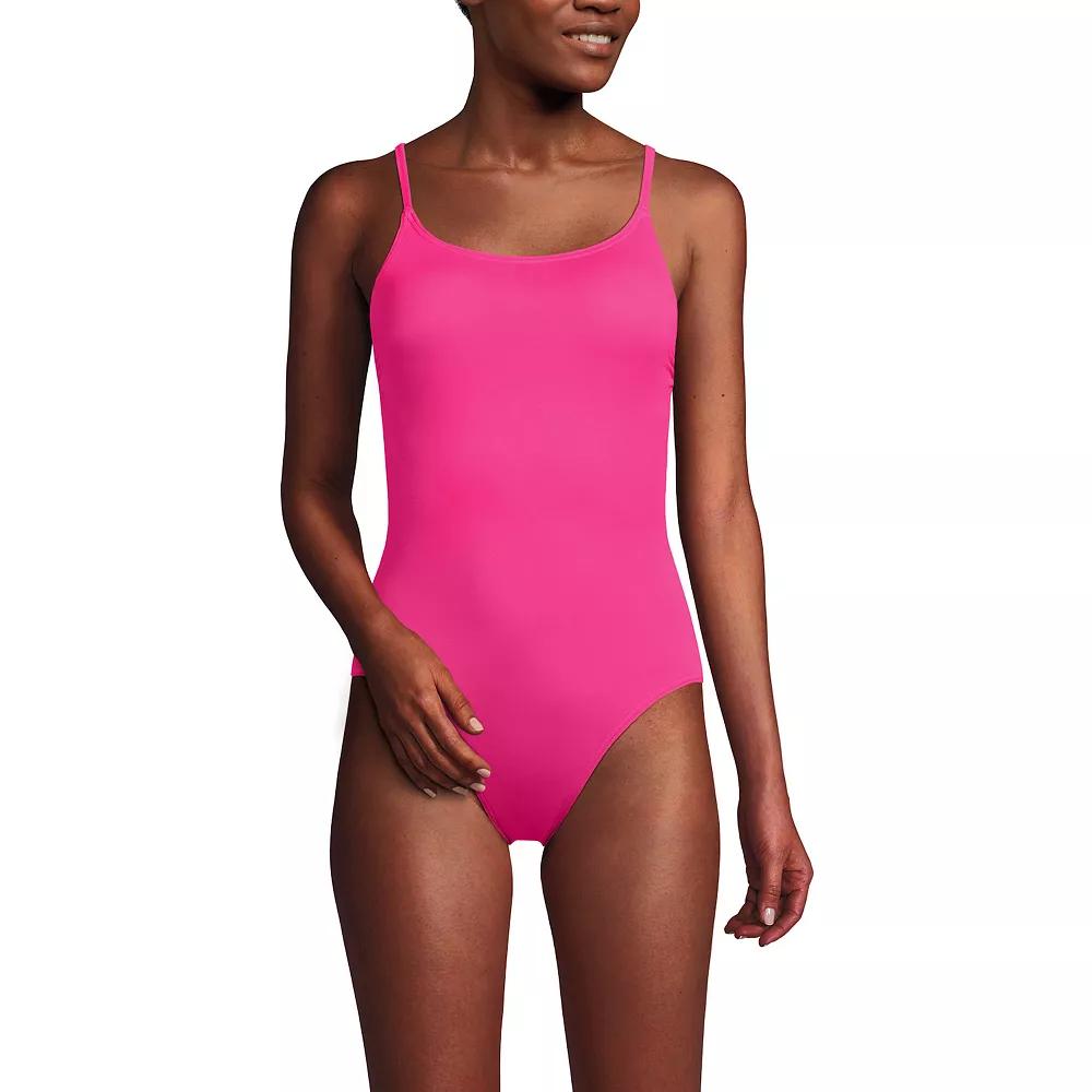 Women's Lands' End Chlorine Resistant Tugless One-Piece Swimsuit,  Product Image