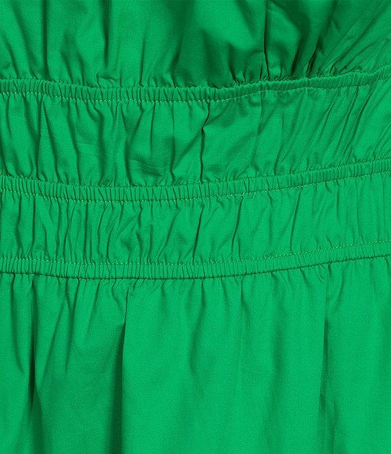 Layered With Love Plus Size Square Neck Elastic Waist Cotton Poplin Sleeveless Maxi Dress Product Image