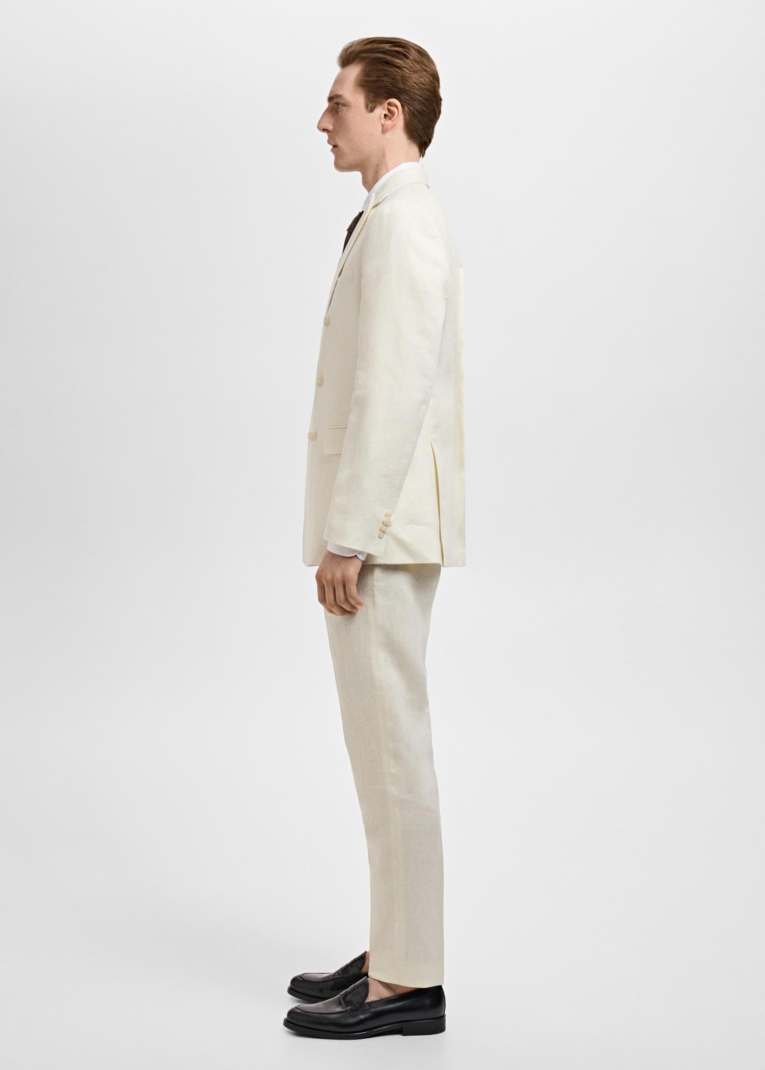 Amalfi 100% linen slim-fit suit pants - Men | MANGO USA Product Image