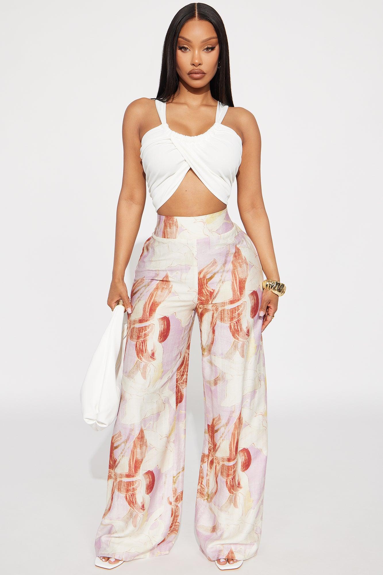 Pearl Ribbed Cropped Top - Ivory Product Image