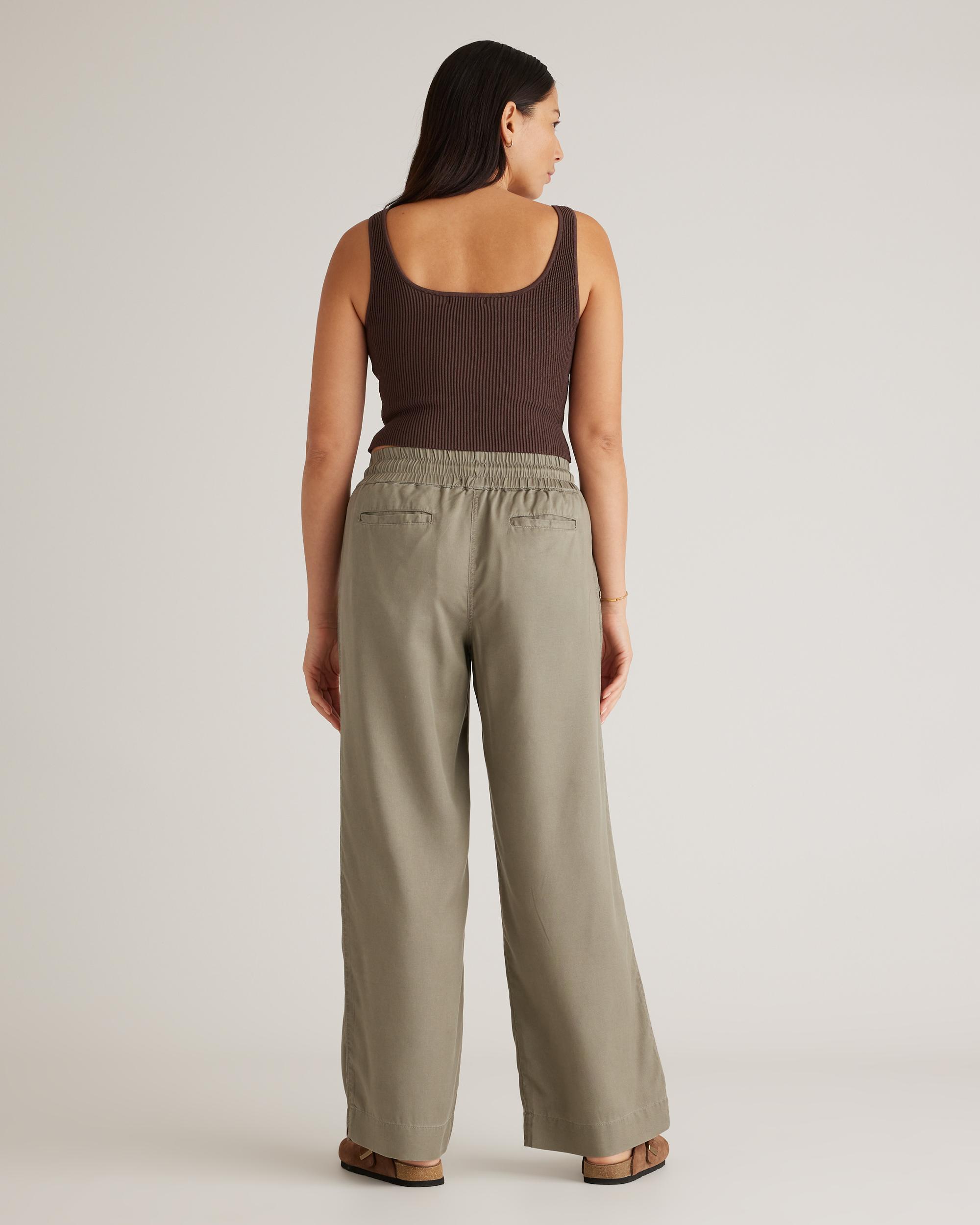 Quince | Women's Vintage Wash Tencel Wide Leg Pants Size XS Product Image