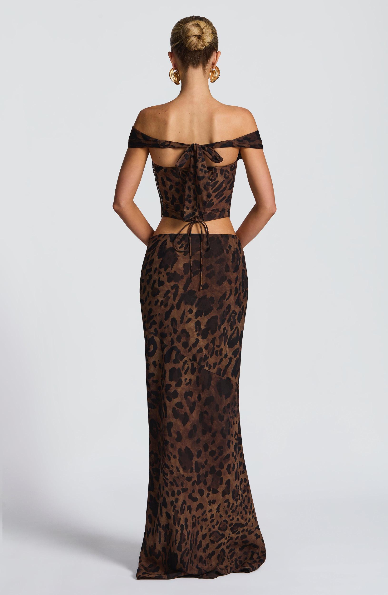 Chrysoula Maxi Skirt - Leopard Print Product Image