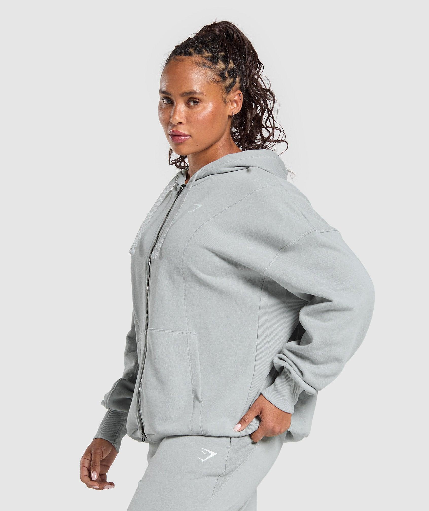 Gymshark Power Hoodie - Silver Grey Female Product Image