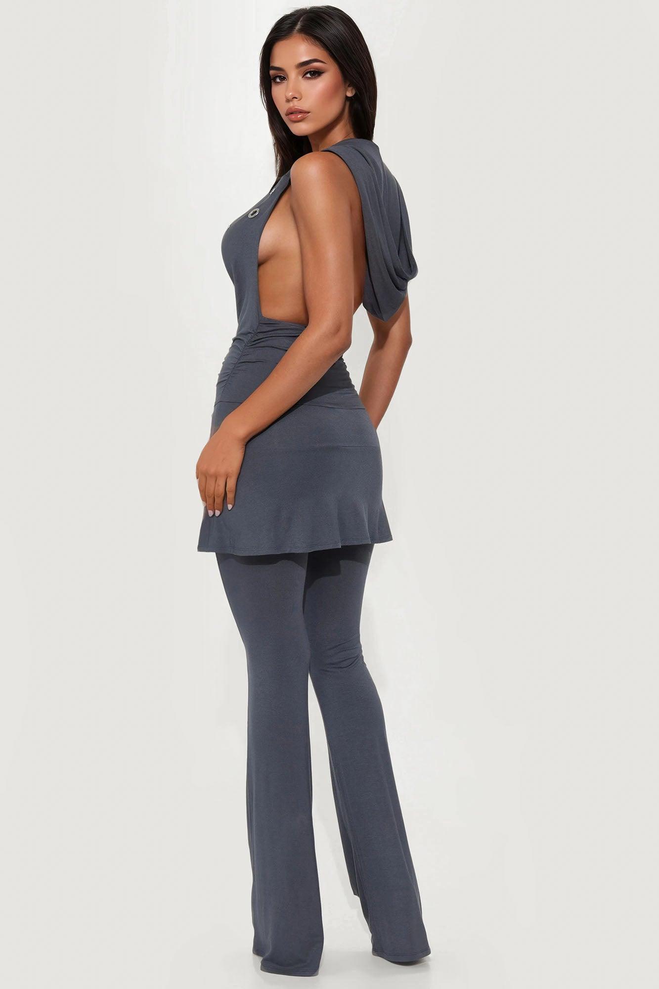 Off The Grid Pant Set - Dark Grey Female Product Image