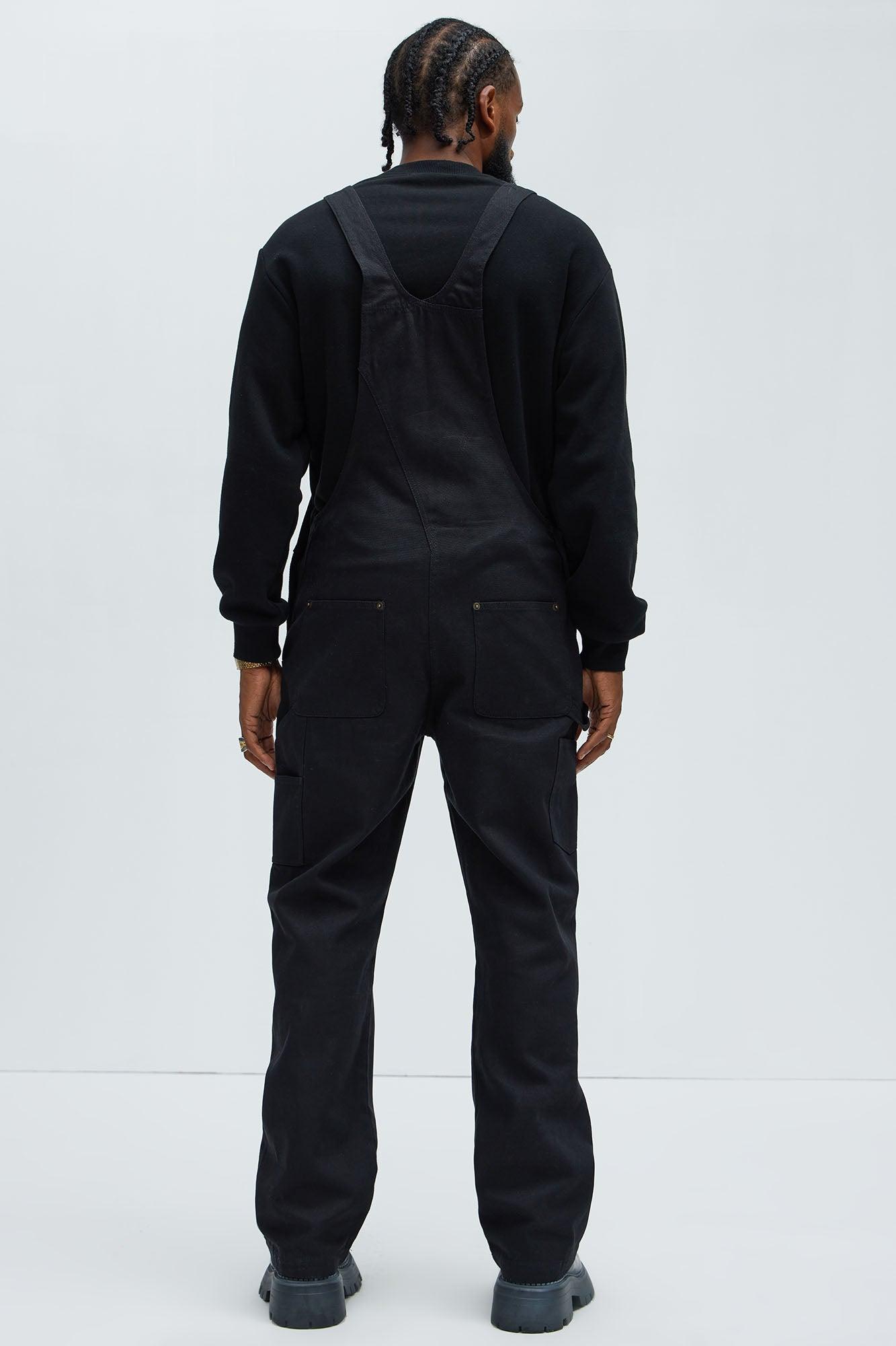 Alexander Utility Canvas Overalls - Black Product Image