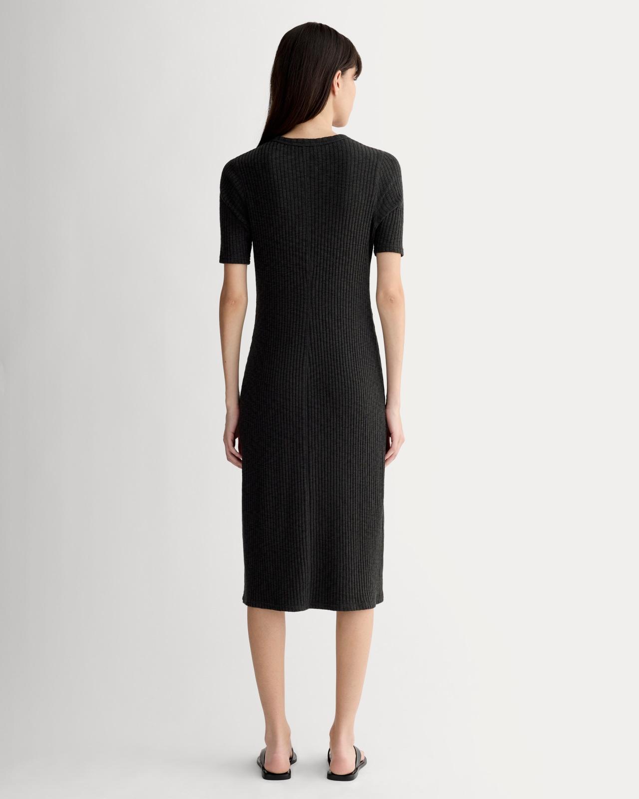 Womens Rib-Knit Henley Dress by Everlane Product Image