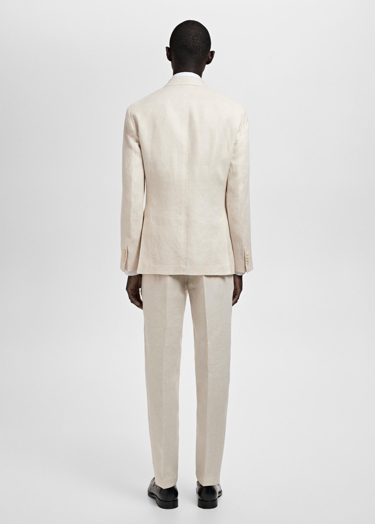 Amalfi 100% linen slim-fit suit blazer - Men | MANGO USA Product Image