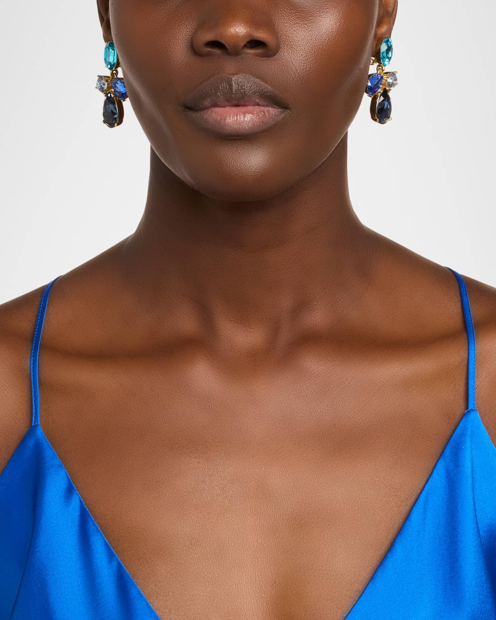 Petal Drop Crystal Earrings Product Image