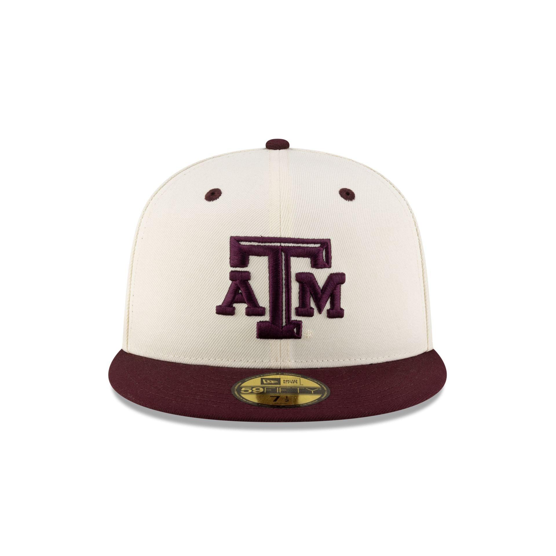 Texas A&M Aggies Chrome White 59FIFTY Fitted Hat Male Product Image