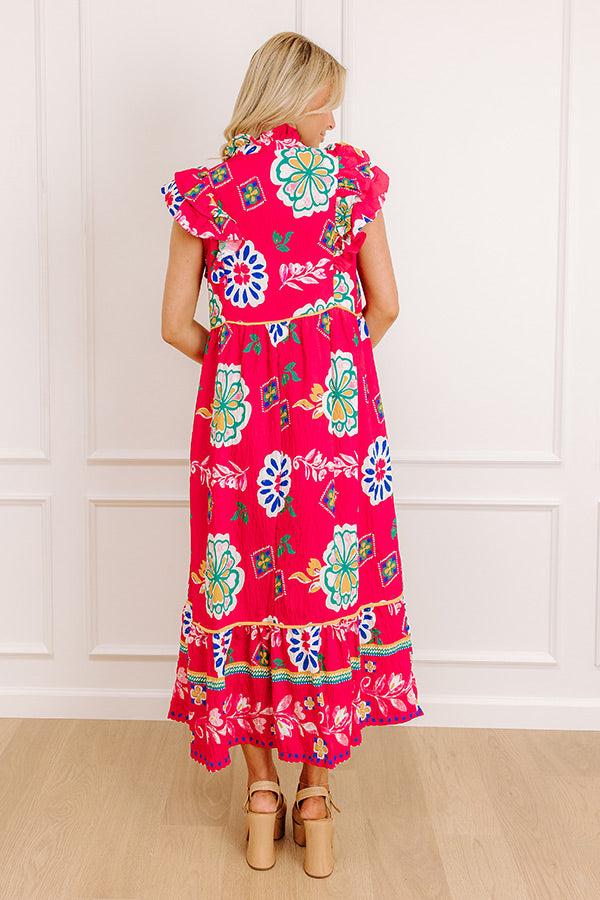Margarita Sippin Floral Midi Dress Product Image