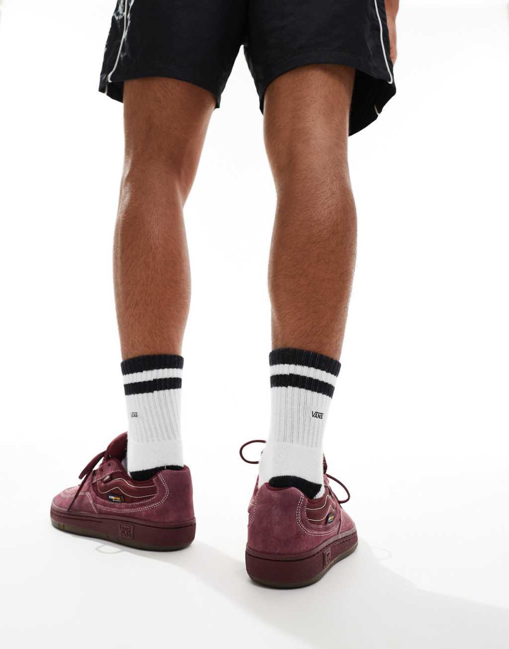 Vans Speed sneakers with Cordura in burgundy Product Image