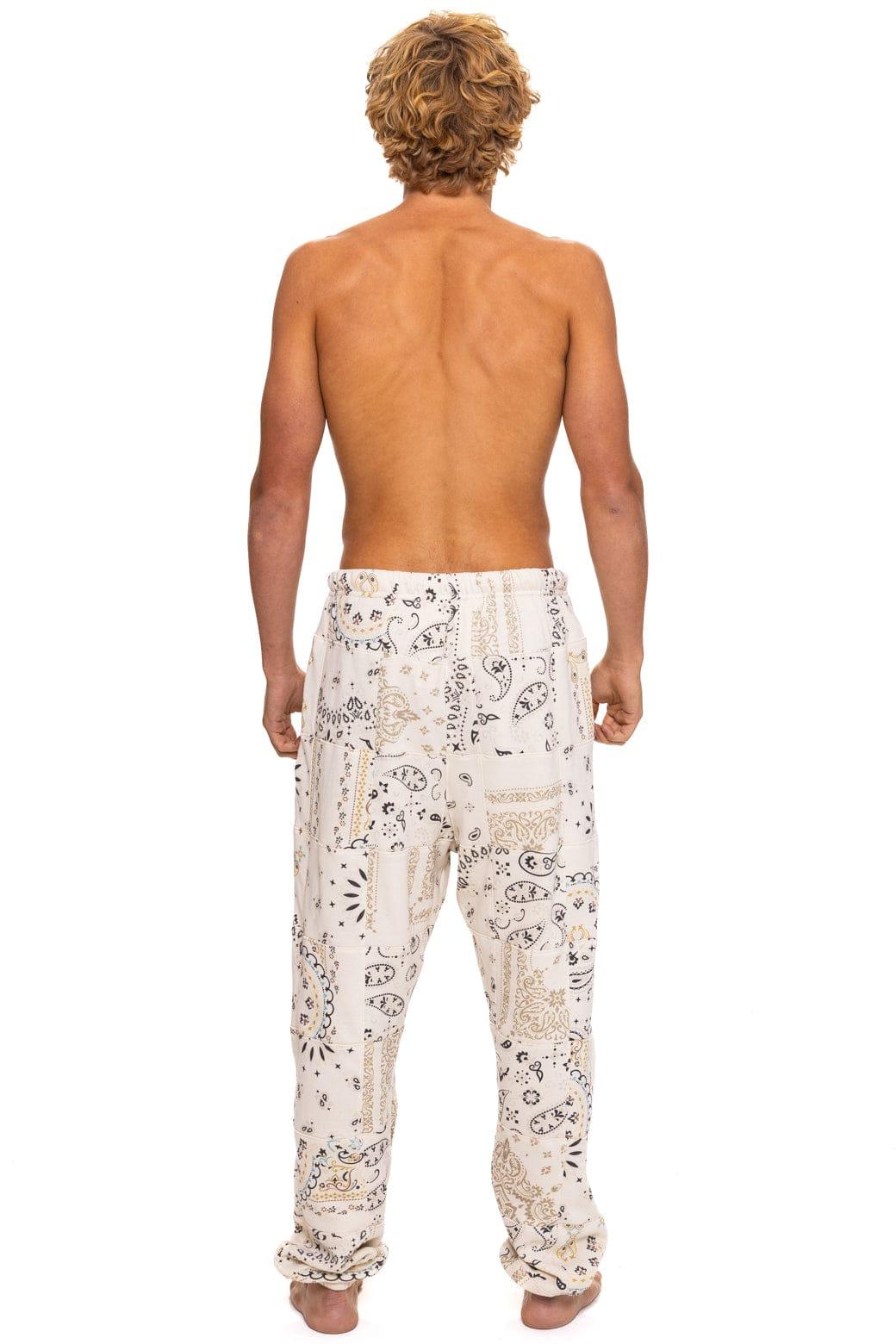 BANDANA QUILTED SWEATPANTS - VINTAGE WHITE Male Product Image