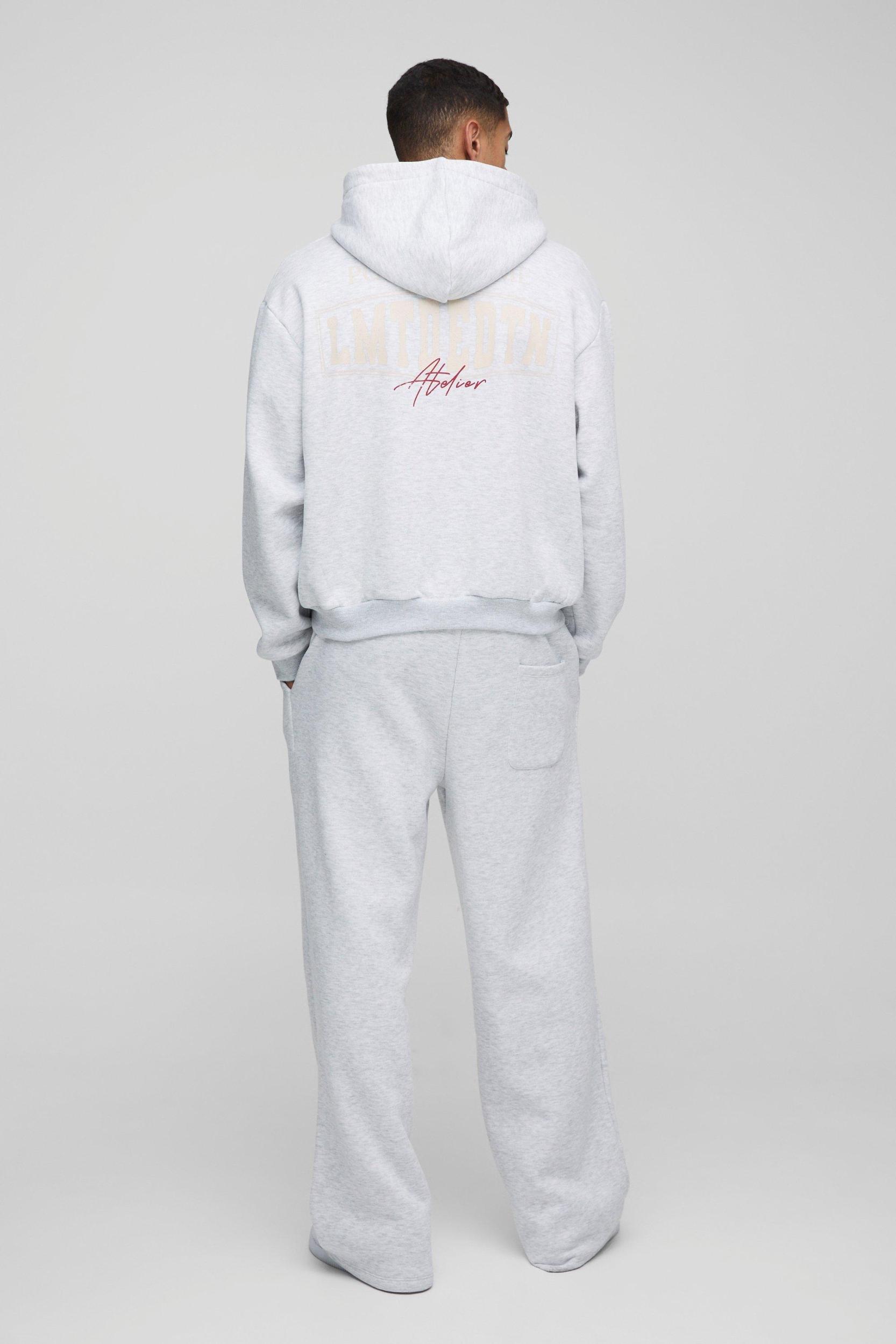 Oversized Boxy Homme Contrast Stitch Zip Through Tracksuit | boohooMAN USA Product Image