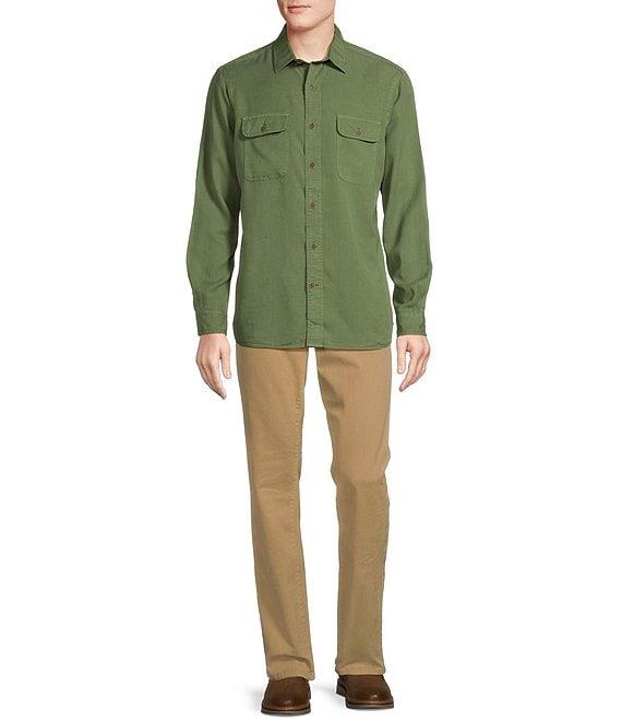 Cremieux Blue Label Solid Twill Woven Shirt Product Image