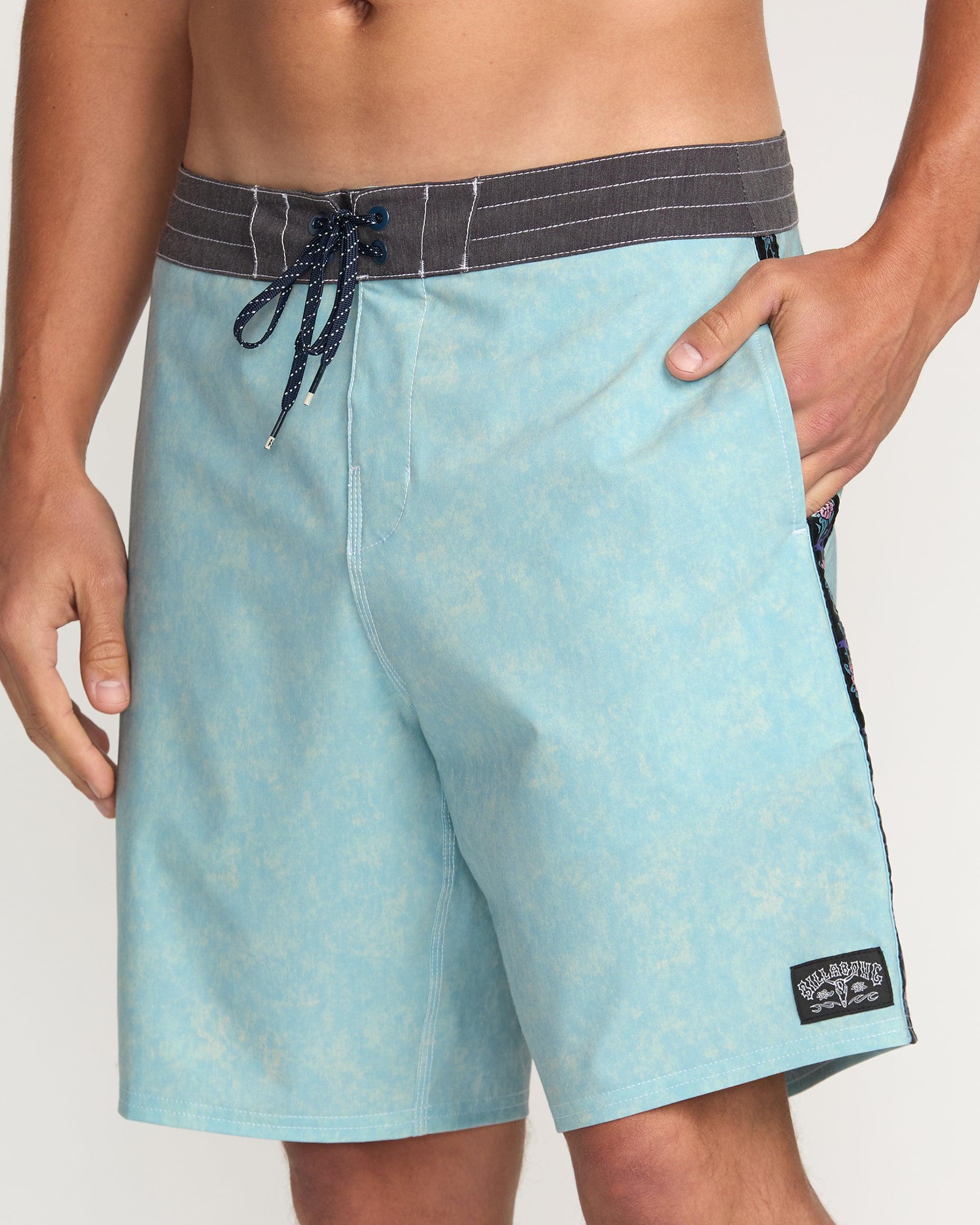 Spinner Lo Tide Boardshorts - Washed Blue Male Product Image