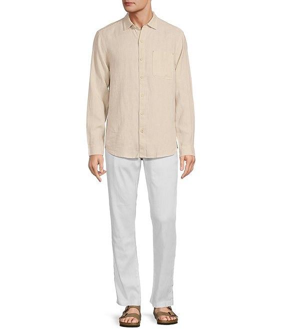 Tommy Bahama Sea Glass Breezer Long Sleeve Solid Linen Shirt Product Image