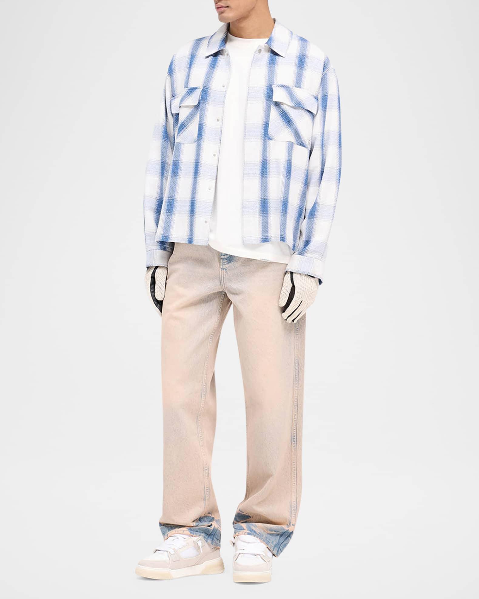 Men's Flannel Button-Down Shirt Product Image