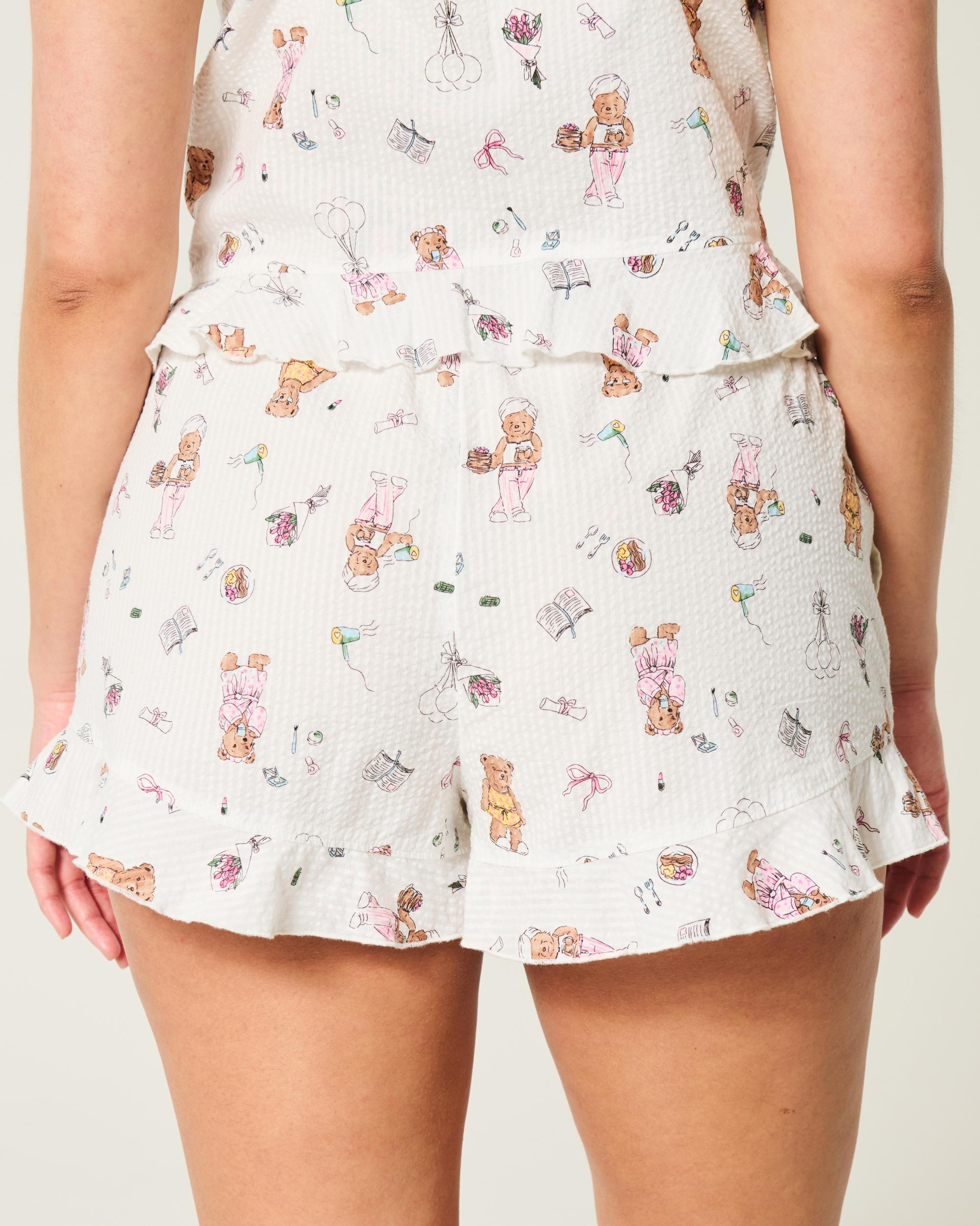 Seersucker Sleep Shorts Product Image