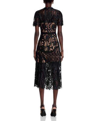 Prairie Guipure Lace Midi Dress  Product Image
