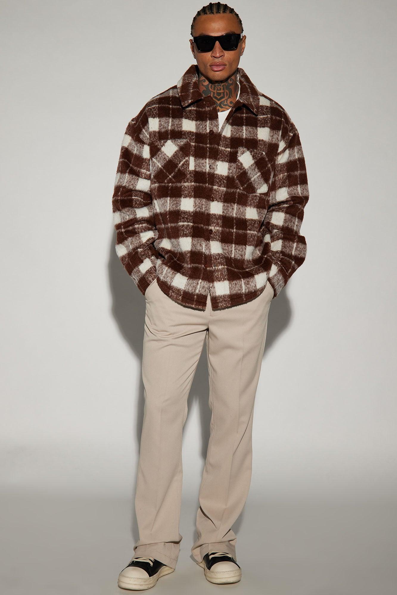 See What Happens Shacket - Brown/combo Product Image