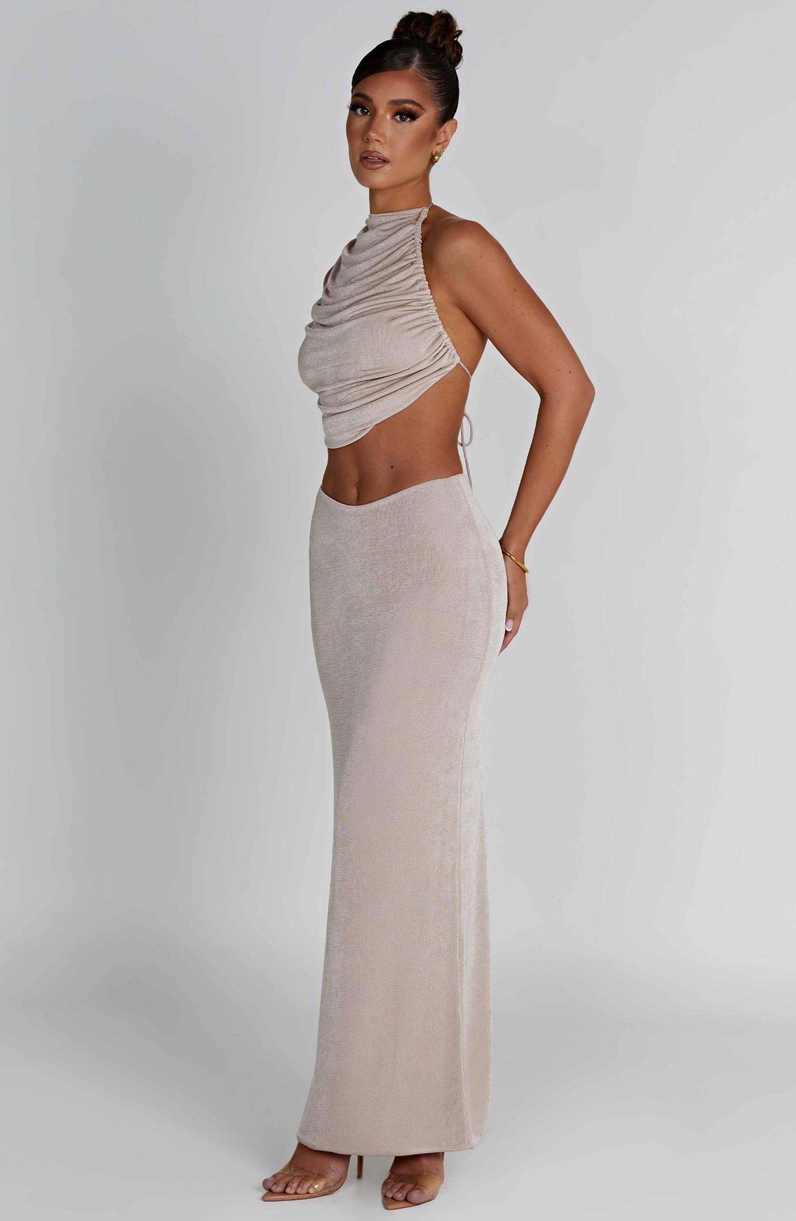 Fifi Maxi Skirt - Champagne Product Image