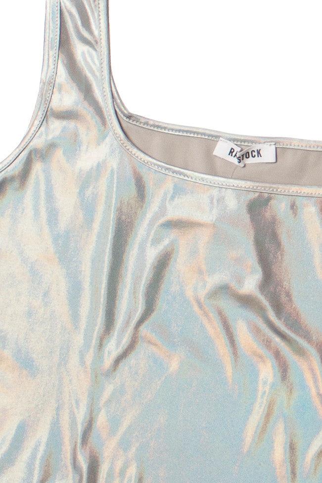 Extended Sizes Holographic Crop Tank Product Image