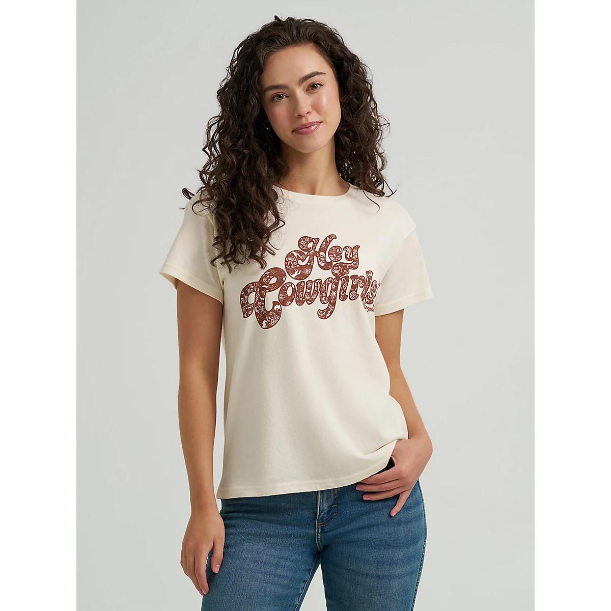 Women's Graphic Retro Regular Fit Tee in Pearled Ivory Product Image