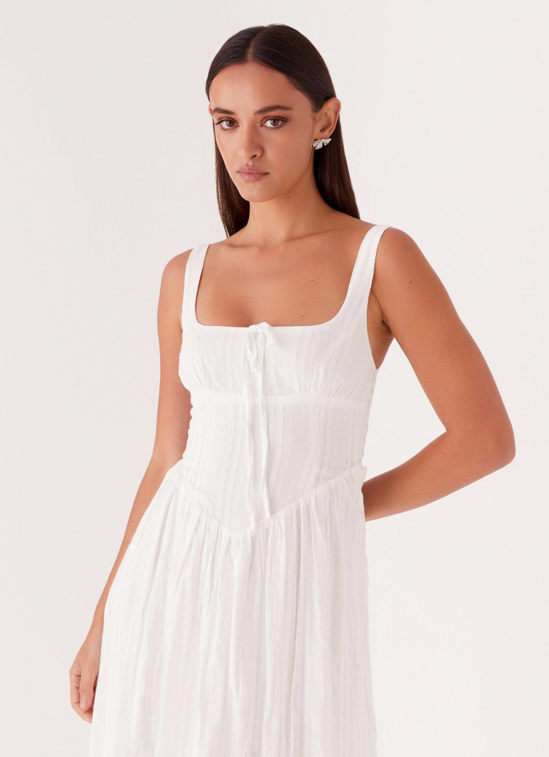 Pascuelle Midi Dress - White Product Image