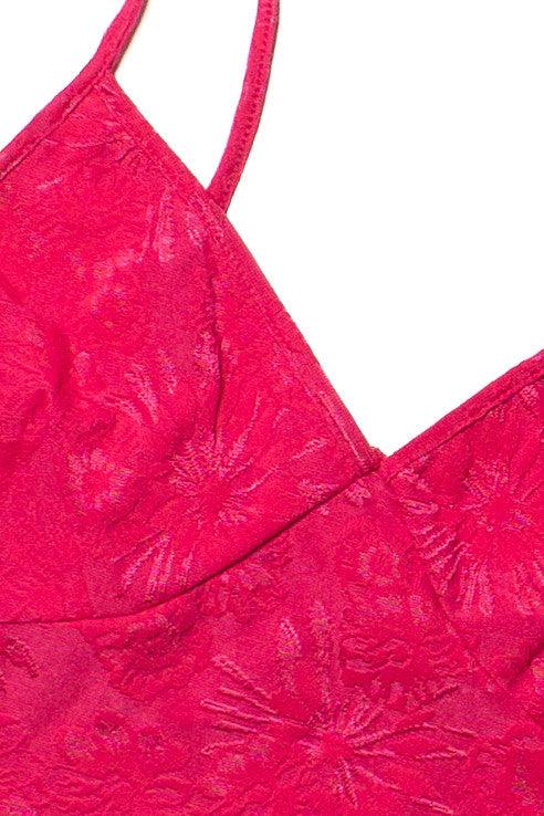 Fuchsia Jacquard Bustier Cami Product Image
