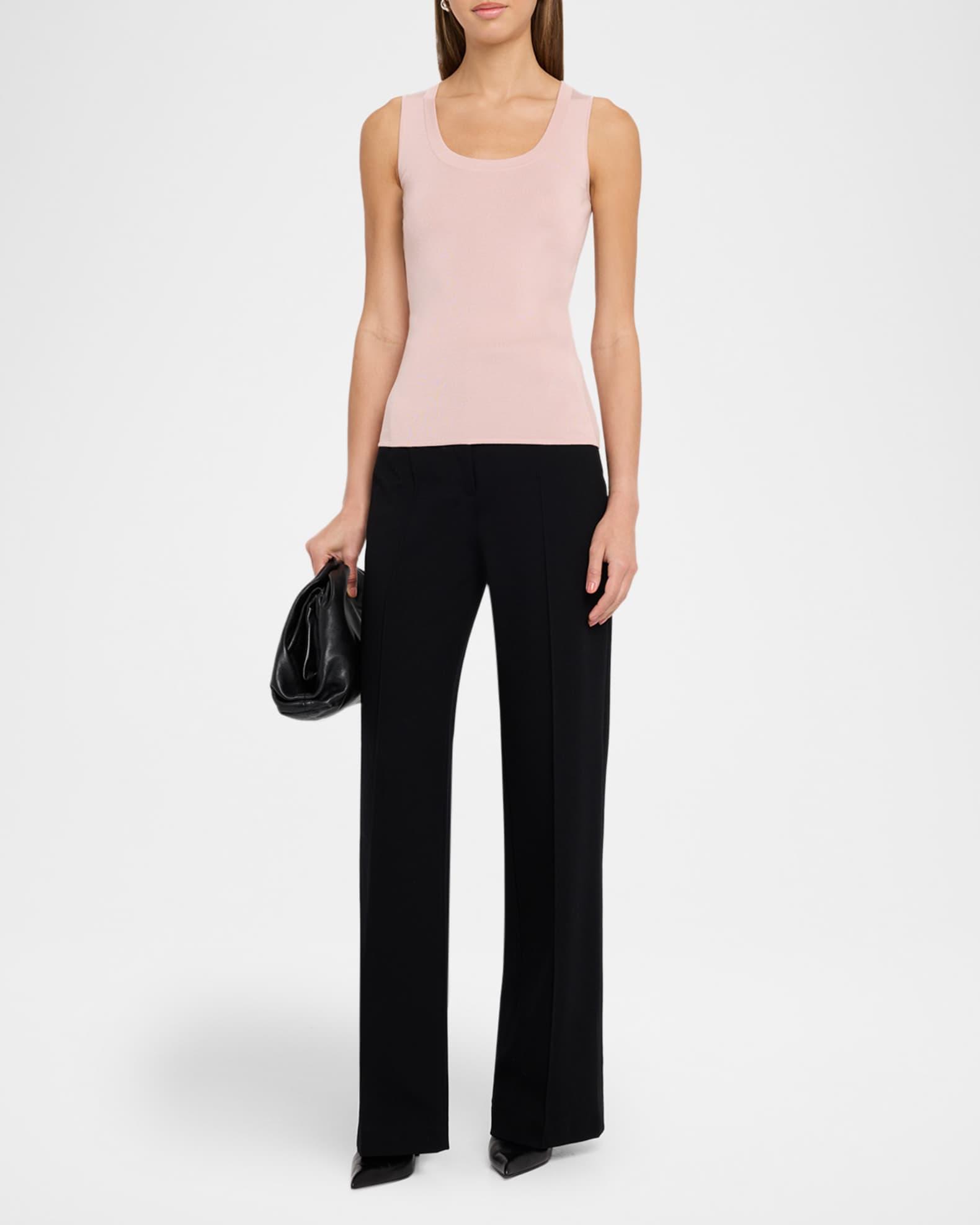 Fitted Silk-Stretch Tank Top Product Image