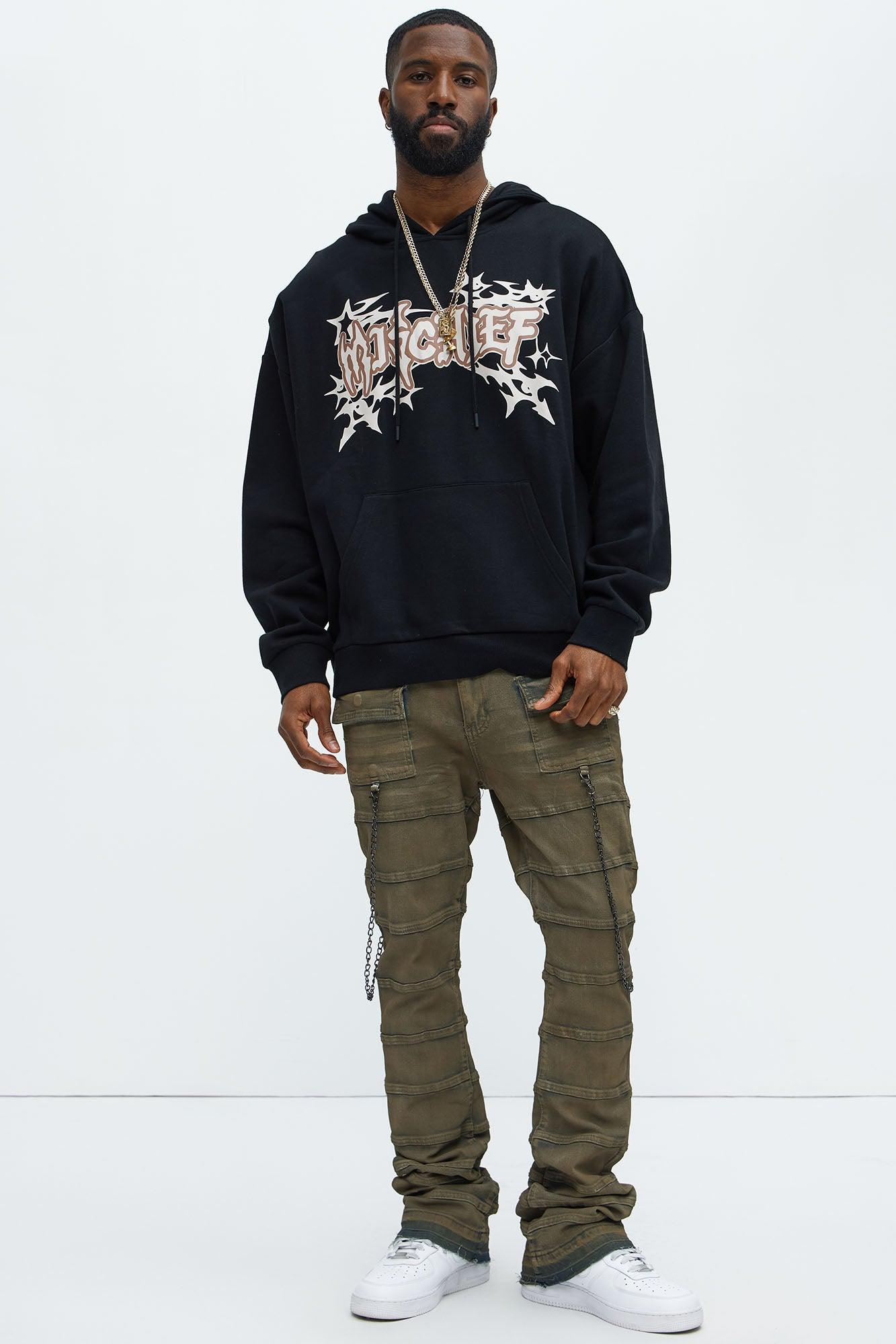 Tyson Mischief Oversized Hoodie - Black Product Image