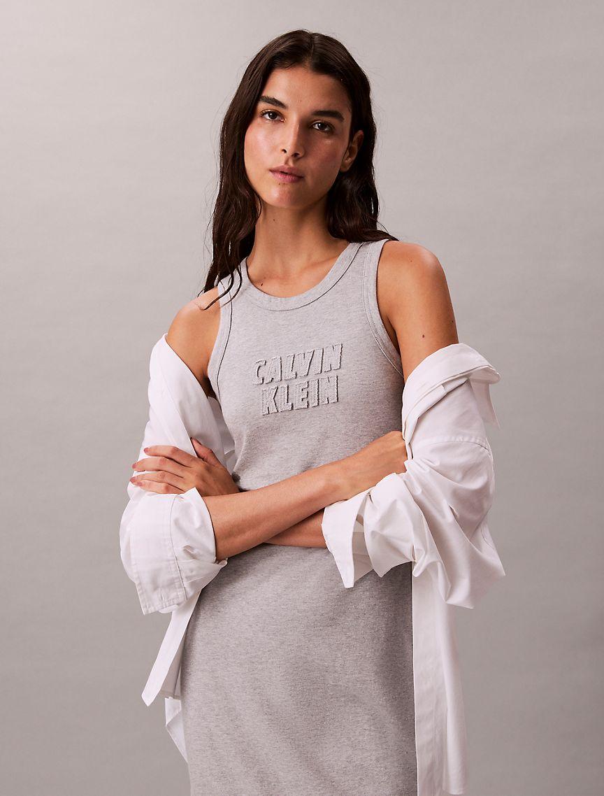 Calvin Klein Logo Midi Tank Dress Product Image