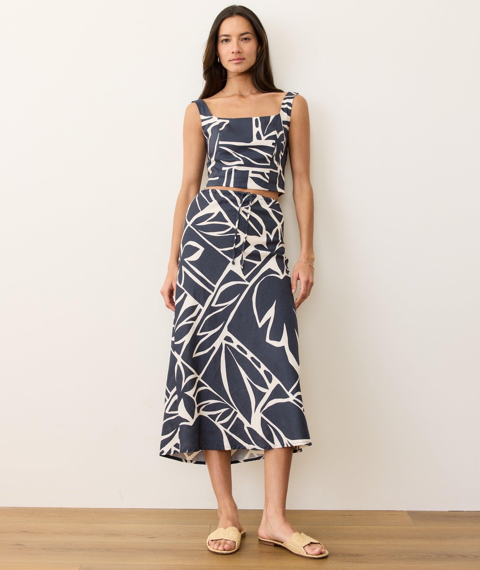 Avery Hemp Midi Skirt Product Image