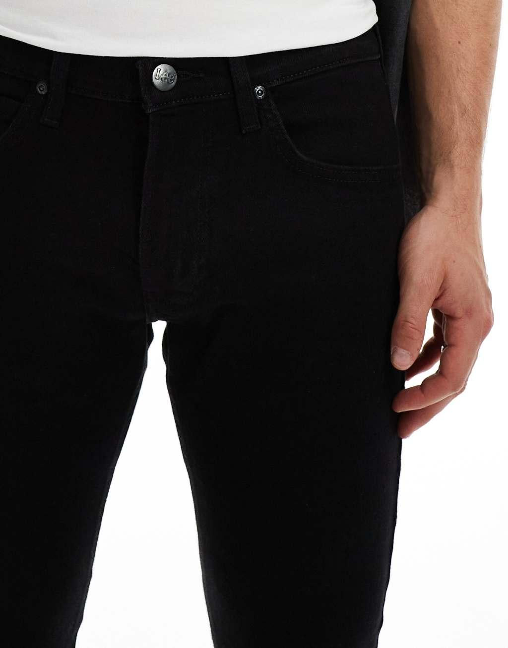 Lee Luke slim tapered jeans in rinsed black Product Image