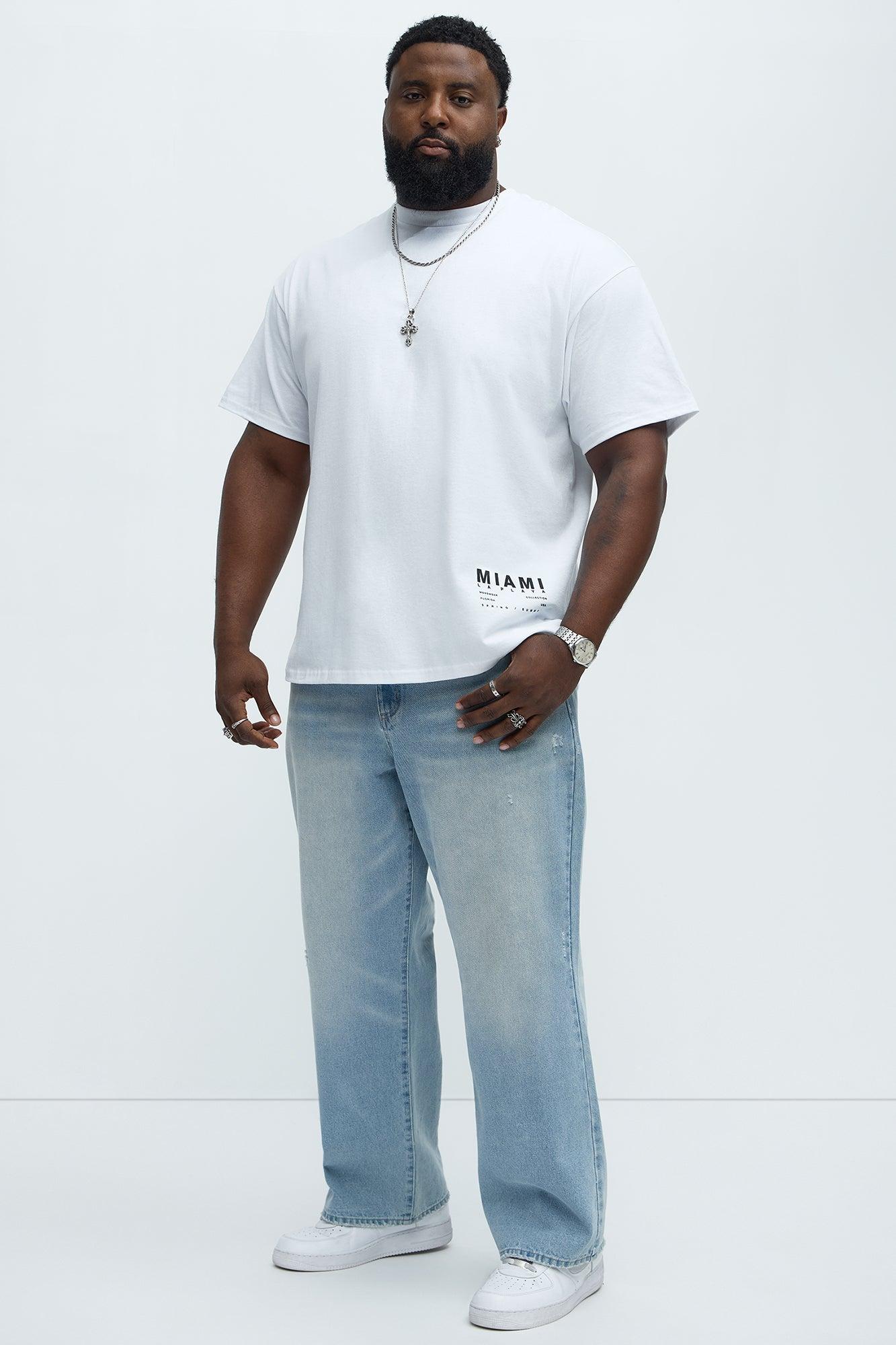 Miami La Playa Collection Short Sleeve Tee - White Product Image