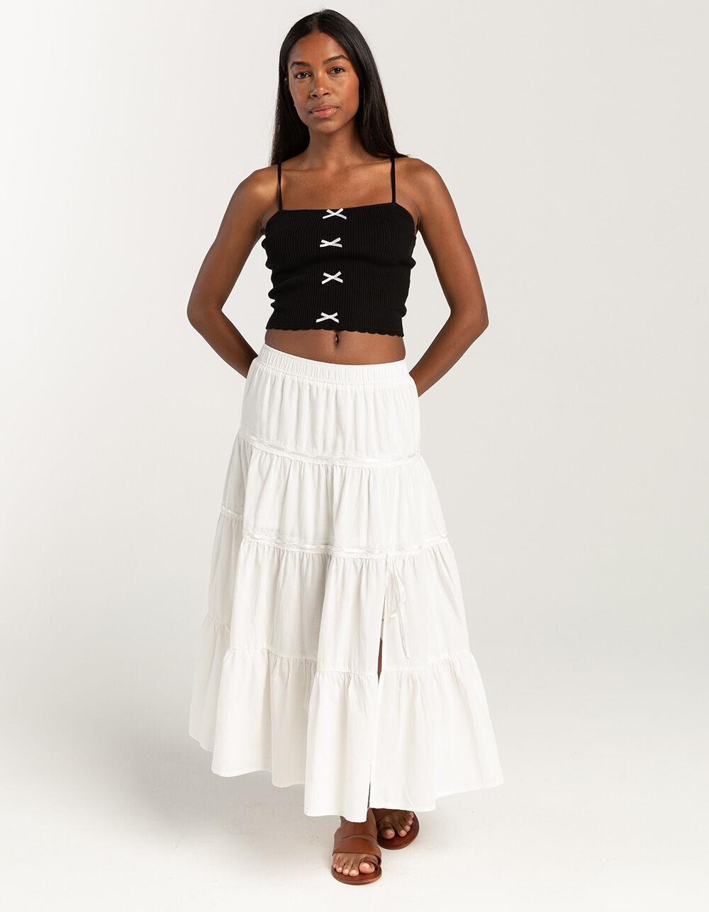 FULL TILT Ribbon Womens Rib Cami - PINK Product Image