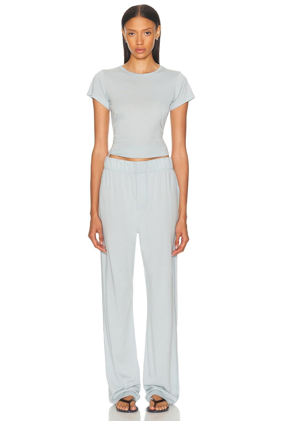 Fitted Crewneck Short Sleeve T-Shirt Product Image