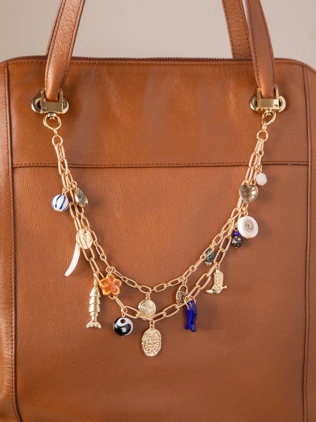 Ocean Bag Charm Necklace Product Image