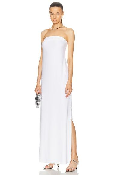 Strapless Tailored Side Slit Gown Product Image