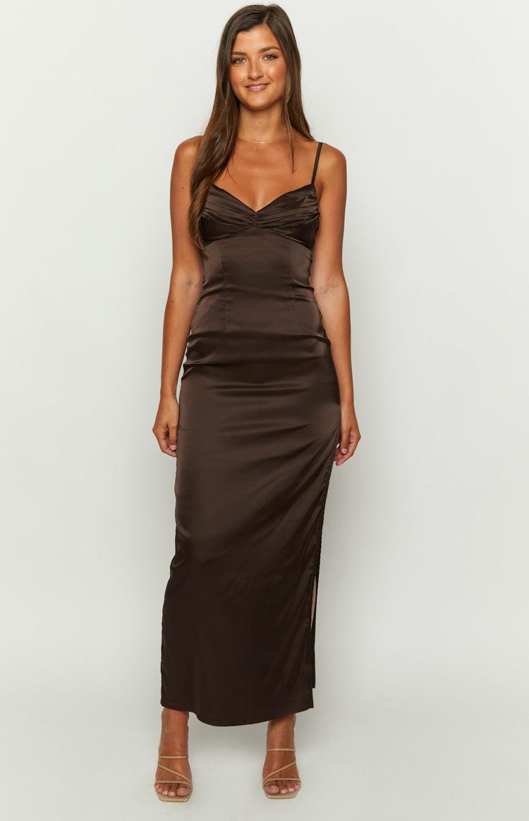 Honey Chocolate Maxi Dress Product Image