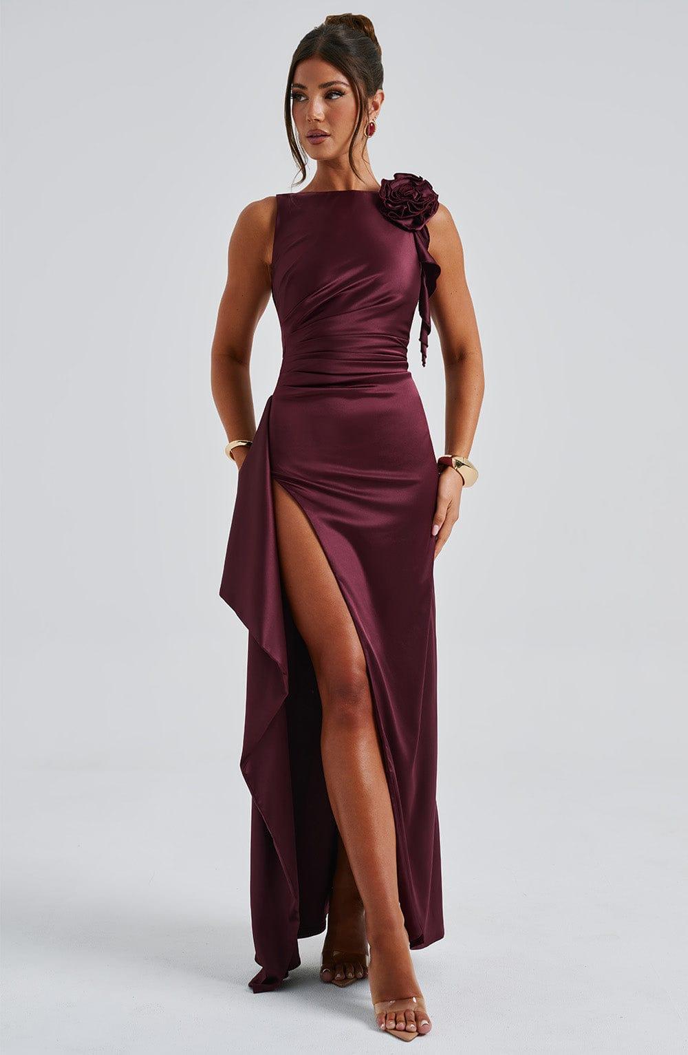 Peggy Maxi Dress - Cherry Lacquer Product Image
