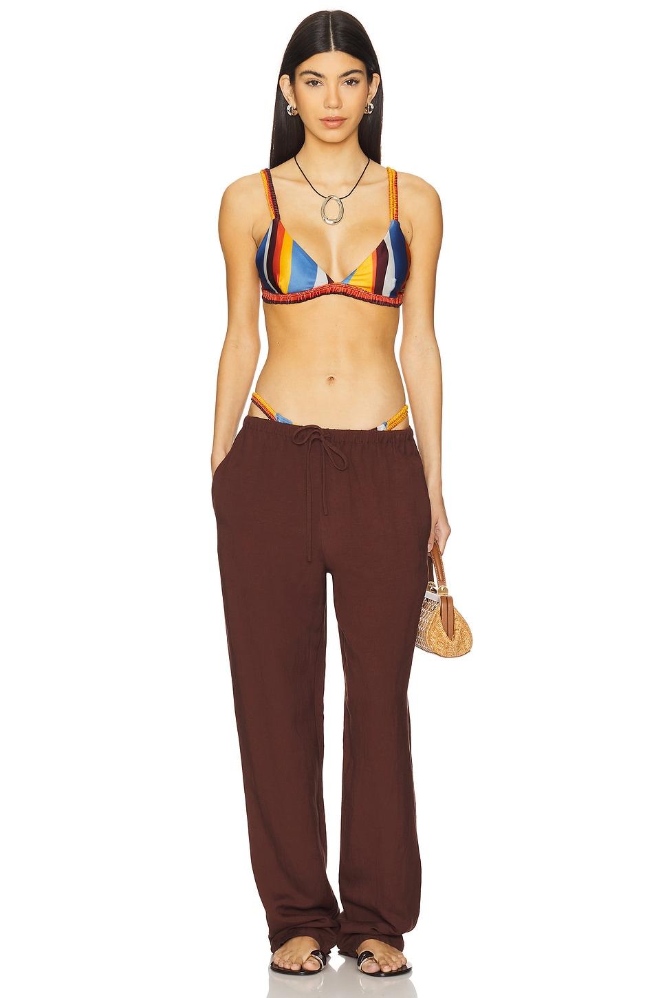 Ripple Ruched Bikini Top MINKPINK Product Image