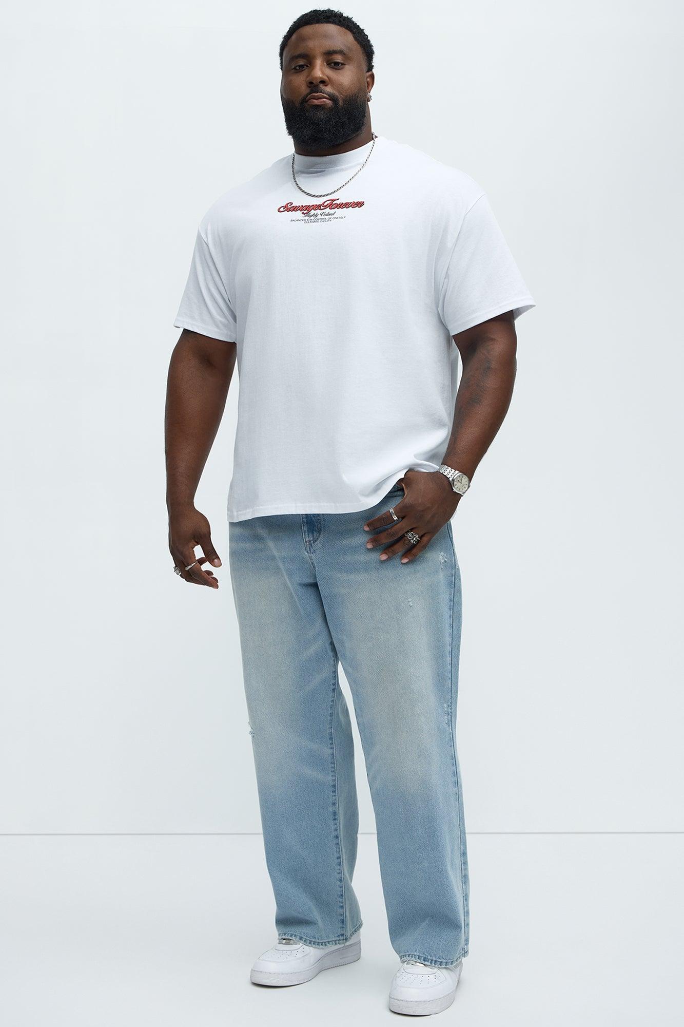 Savage Forever Highly Valuable Short Sleeve Tee - White Product Image