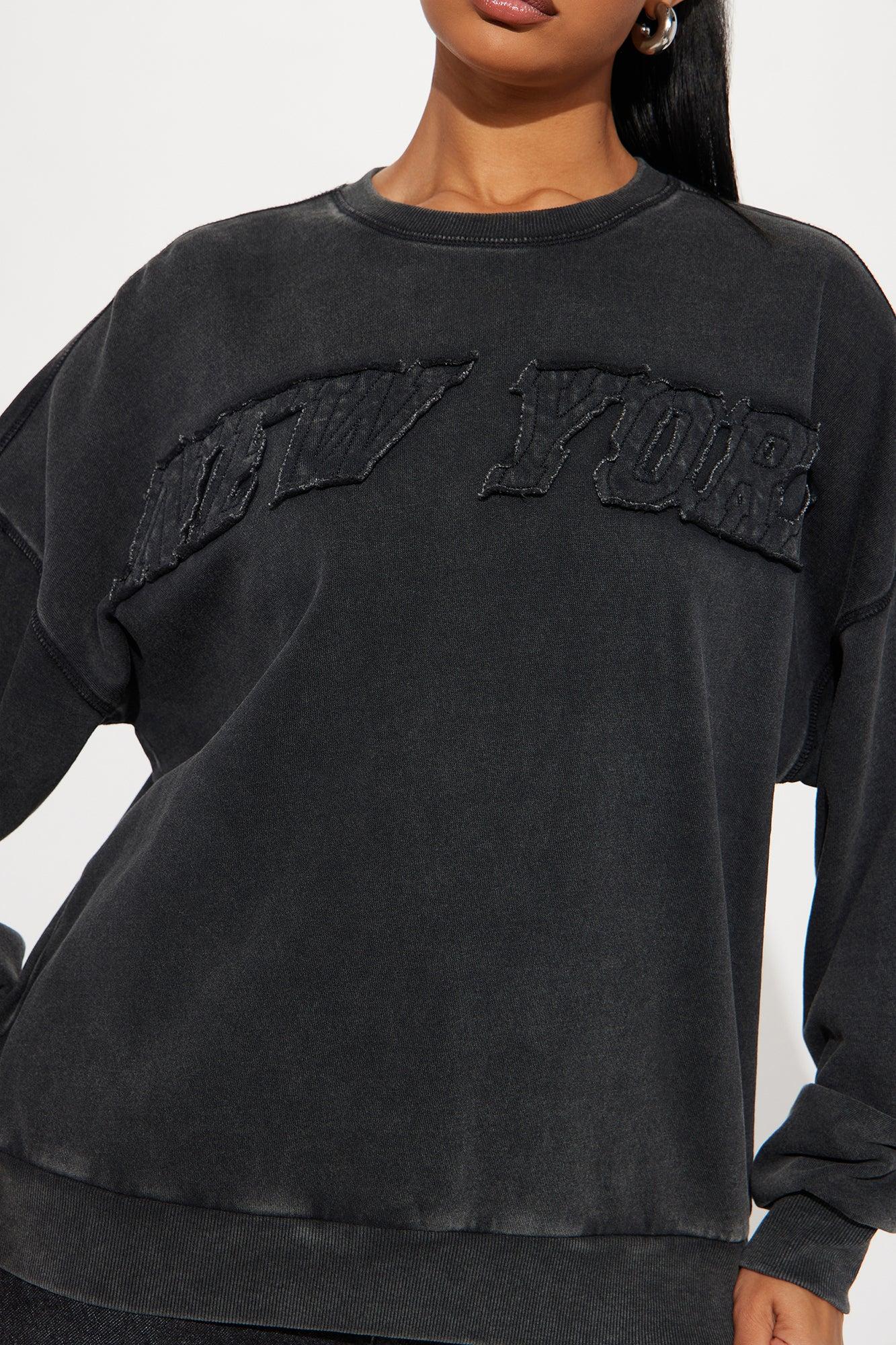 Hustle Jungle New York Washed Sweatshirt - Black Wash Product Image