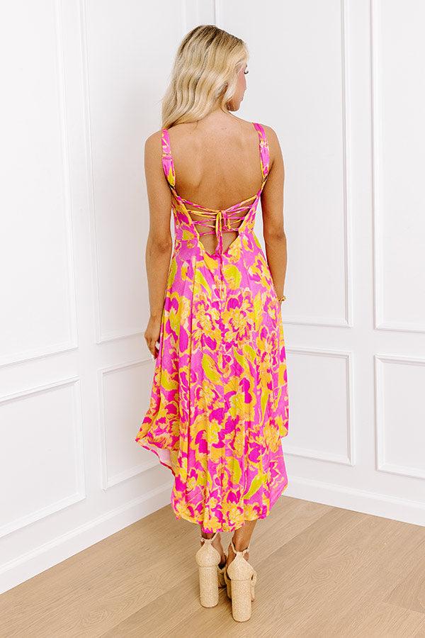 Sweet Summer Nights Satin Midi Product Image