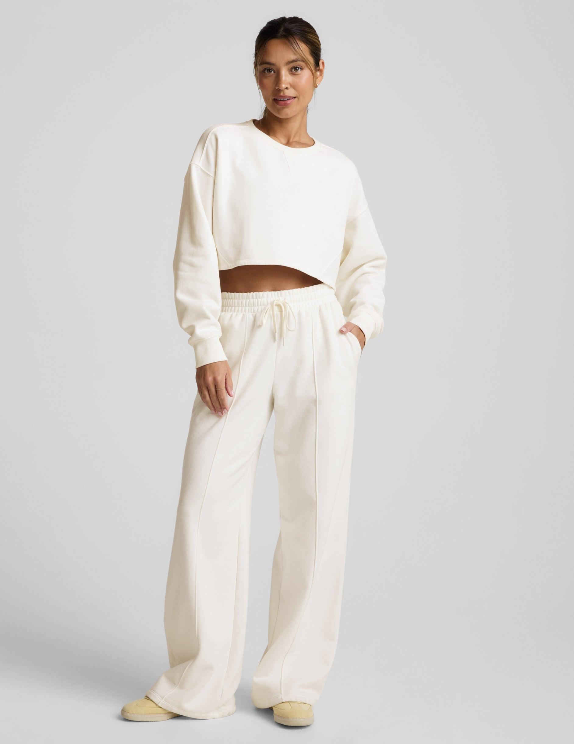 LuxeFleece Cropped Sweatshirt Product Image