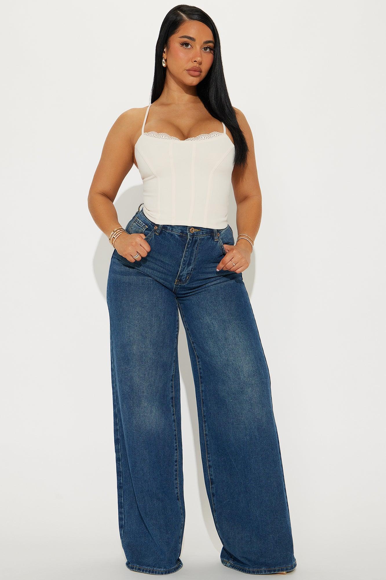 Keep Me Engaged Lace Trim Corset - Cream Product Image