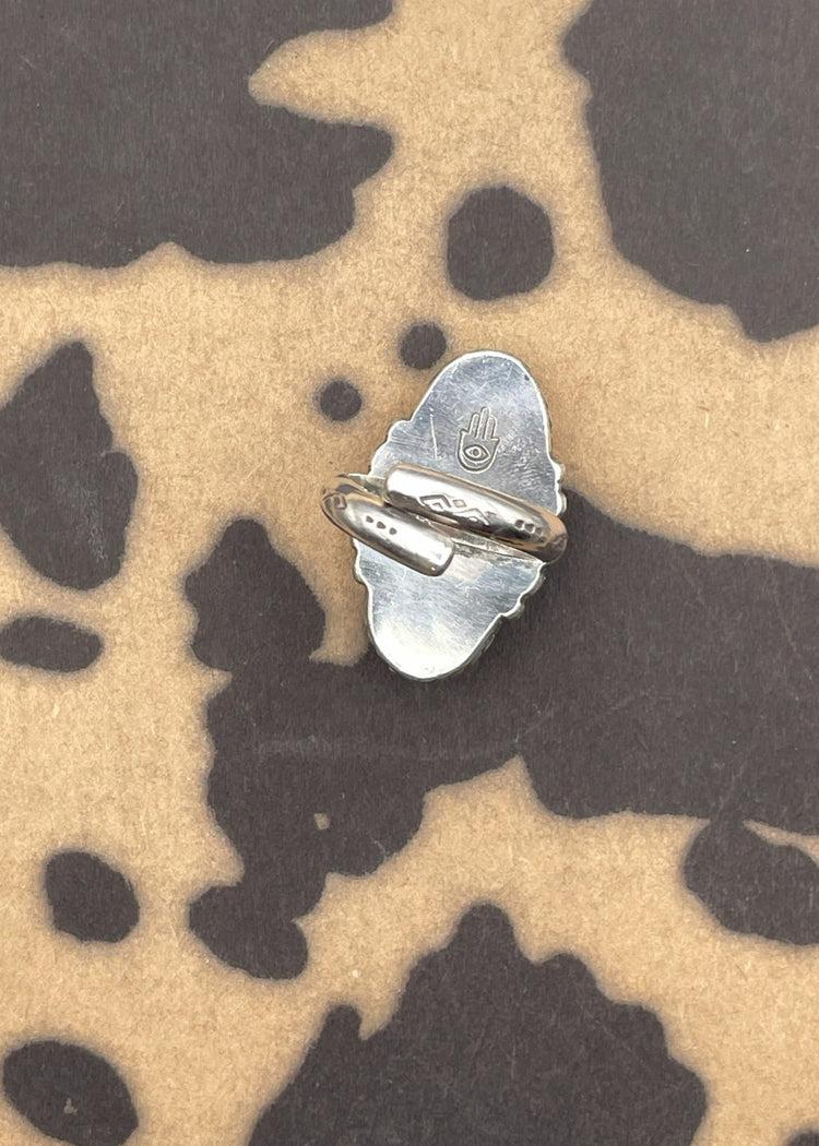 Sterling Silver Oblong Turquoise Ring Product Image