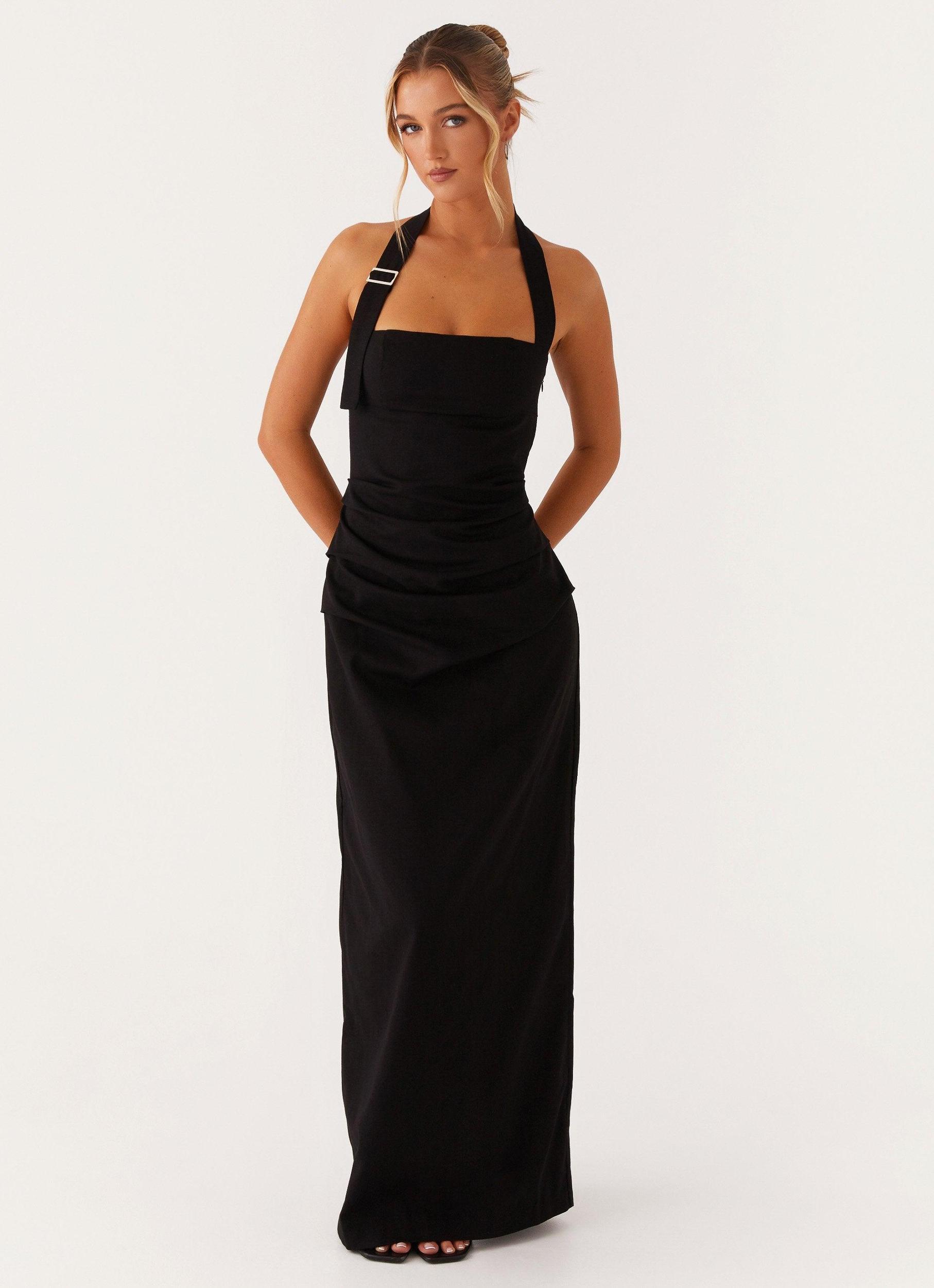 Rumour Has it Maxi Dress - Black Product Image